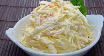Salada de repolho cremosa incrível