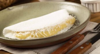 Tapioca Doce com Recheio de Creme de Coco deliciosamente cremosa
