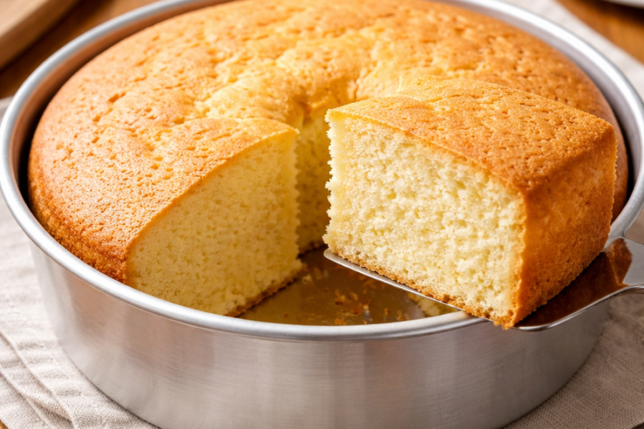 Receita de Pão de Ló na Forma